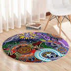 Custom NAIDOC Week 2024 Fremantle Dockers Freo Round Carpet Australia Aboriginal Dot Painting