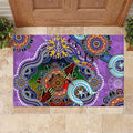 Custom NAIDOC Week 2024 Fremantle Dockers Freo Rubber Doormat Australia Aboriginal Dot Painting