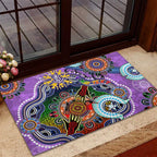 Custom NAIDOC Week 2024 Fremantle Dockers Freo Rubber Doormat Australia Aboriginal Dot Painting