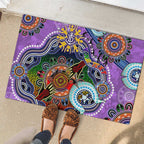 Custom NAIDOC Week 2024 Fremantle Dockers Freo Rubber Doormat Australia Aboriginal Dot Painting