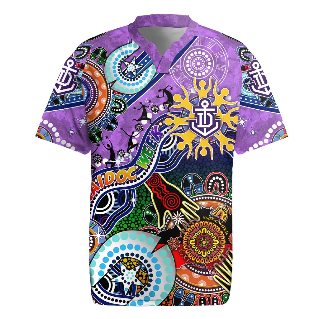 Custom NAIDOC Week 2024 Fremantle Dockers Freo Rugby Jersey Australia Aboriginal Dot Painting