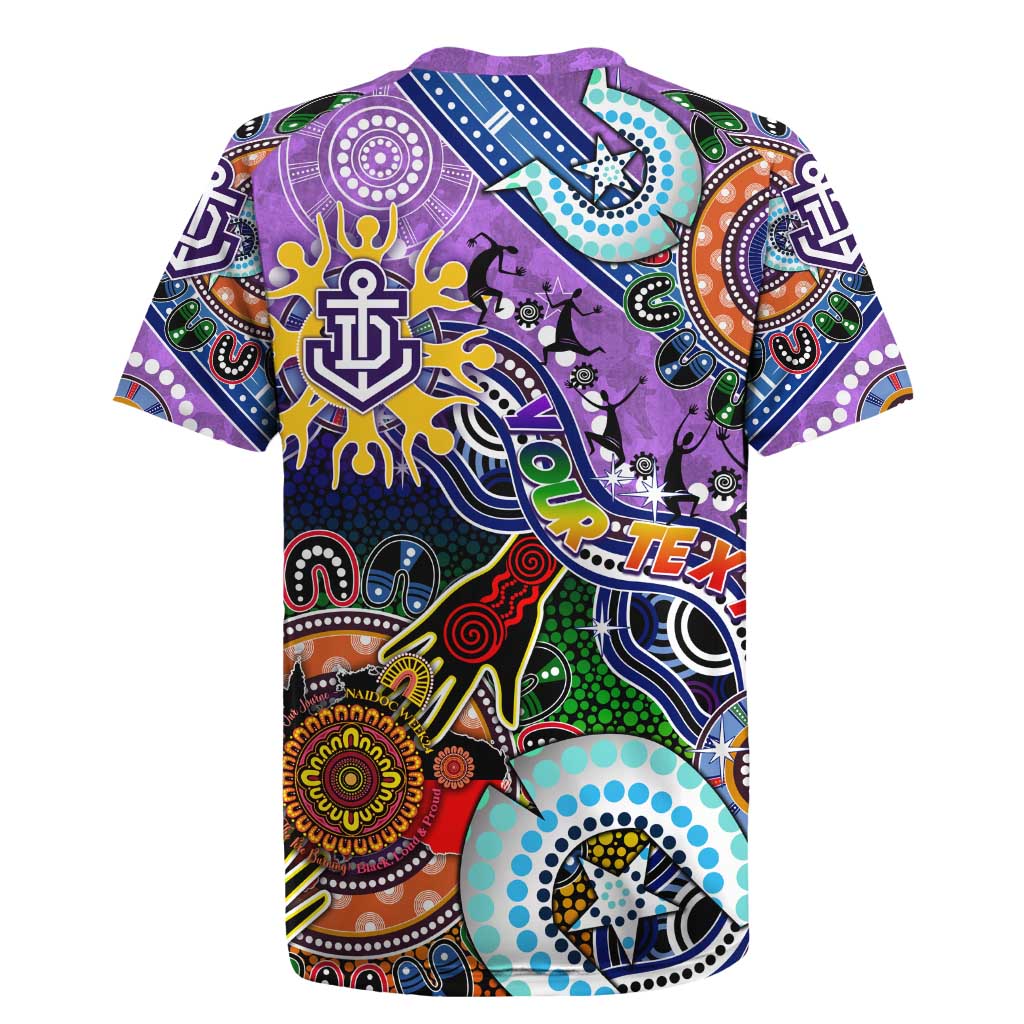 Custom NAIDOC Week 2024 Fremantle Dockers Freo Rugby Jersey Australia Aboriginal Dot Painting