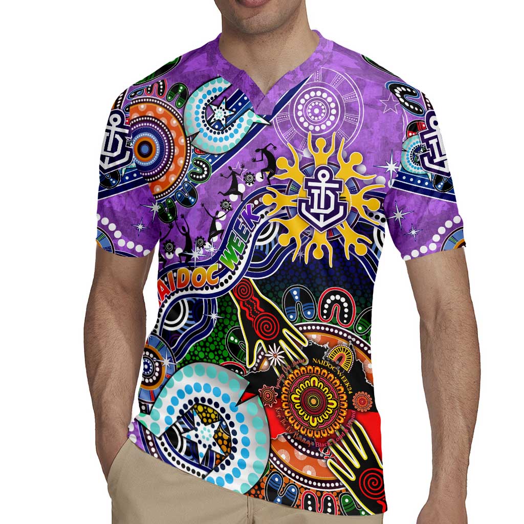 Custom NAIDOC Week 2024 Fremantle Dockers Freo Rugby Jersey Australia Aboriginal Dot Painting