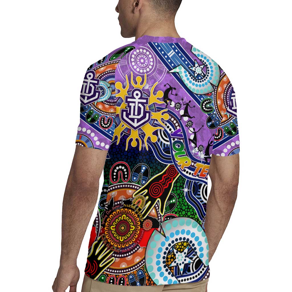 Custom NAIDOC Week 2024 Fremantle Dockers Freo Rugby Jersey Australia Aboriginal Dot Painting