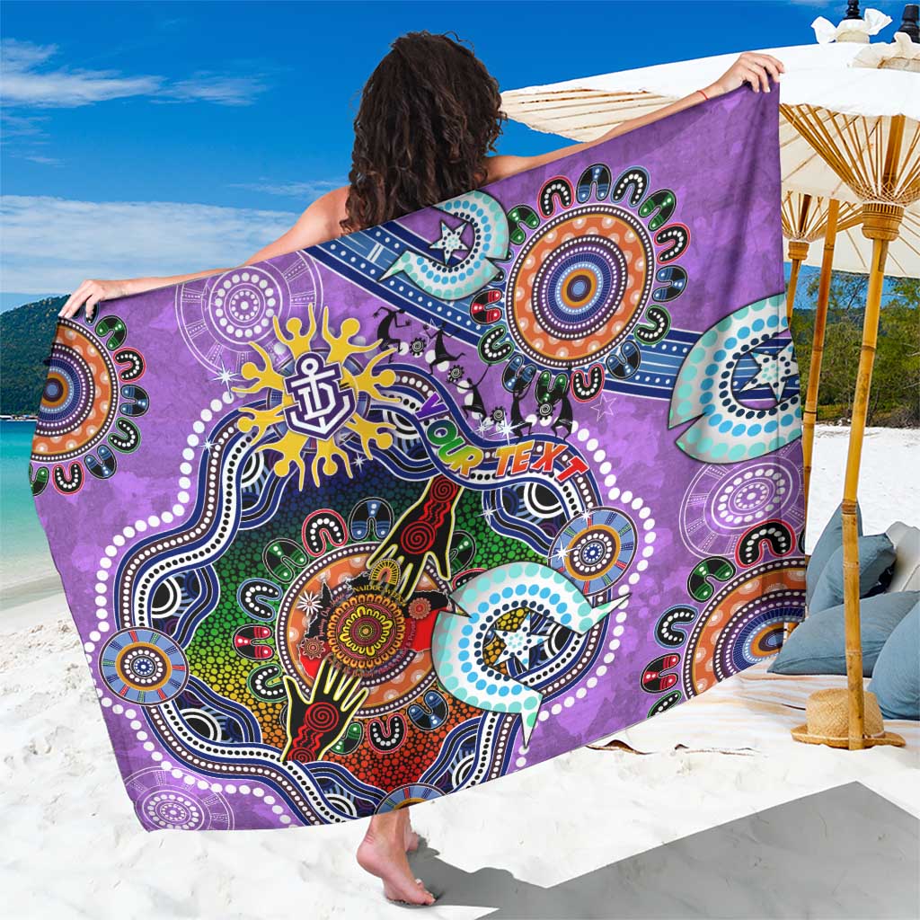 Custom NAIDOC Week 2024 Fremantle Dockers Freo Sarong Australia Aboriginal Dot Painting