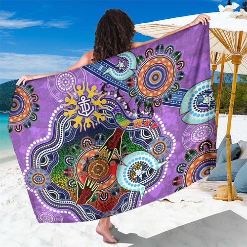 Custom NAIDOC Week 2024 Fremantle Dockers Freo Sarong Australia Aboriginal Dot Painting