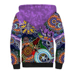 Custom NAIDOC Week 2024 Fremantle Dockers Freo Sherpa Hoodie Australia Aboriginal Dot Painting
