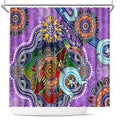 Custom NAIDOC Week 2024 Fremantle Dockers Freo Shower Curtain Australia Aboriginal Dot Painting