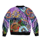 Custom NAIDOC Week 2024 Fremantle Dockers Freo Sleeve Zip Bomber Jacket Australia Aboriginal Dot Painting