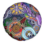 Custom NAIDOC Week 2024 Fremantle Dockers Freo Spare Tire Cover Australia Aboriginal Dot Painting