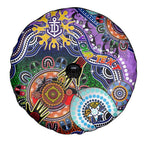 Custom NAIDOC Week 2024 Fremantle Dockers Freo Spare Tire Cover Australia Aboriginal Dot Painting