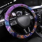 NAIDOC Week 2024 Fremantle Dockers Freo Steering Wheel Cover Australia Aboriginal Dot Painting