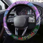 NAIDOC Week 2024 Fremantle Dockers Freo Steering Wheel Cover Australia Aboriginal Dot Painting