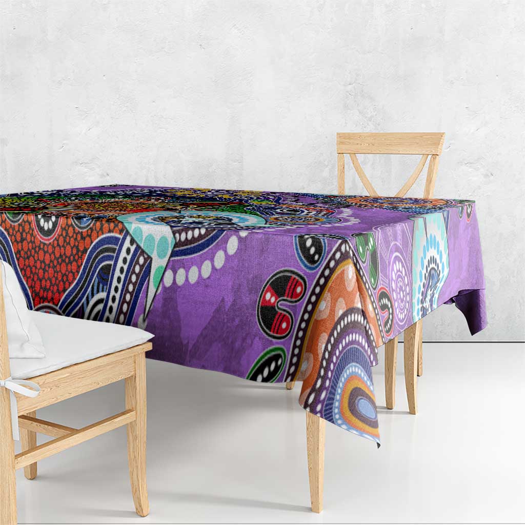 Custom NAIDOC Week 2024 Fremantle Dockers Freo Tablecloth Australia Aboriginal Dot Painting
