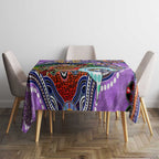Custom NAIDOC Week 2024 Fremantle Dockers Freo Tablecloth Australia Aboriginal Dot Painting