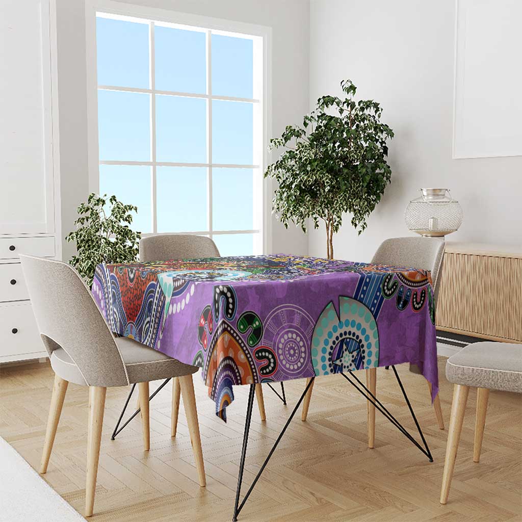 Custom NAIDOC Week 2024 Fremantle Dockers Freo Tablecloth Australia Aboriginal Dot Painting