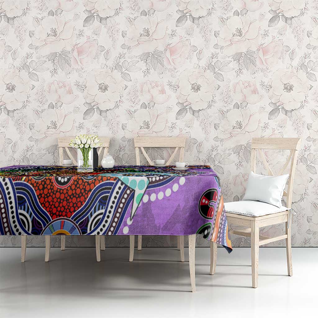Custom NAIDOC Week 2024 Fremantle Dockers Freo Tablecloth Australia Aboriginal Dot Painting