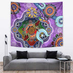 Custom NAIDOC Week 2024 Fremantle Dockers Freo Tapestry Australia Aboriginal Dot Painting