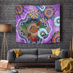 Custom NAIDOC Week 2024 Fremantle Dockers Freo Tapestry Australia Aboriginal Dot Painting