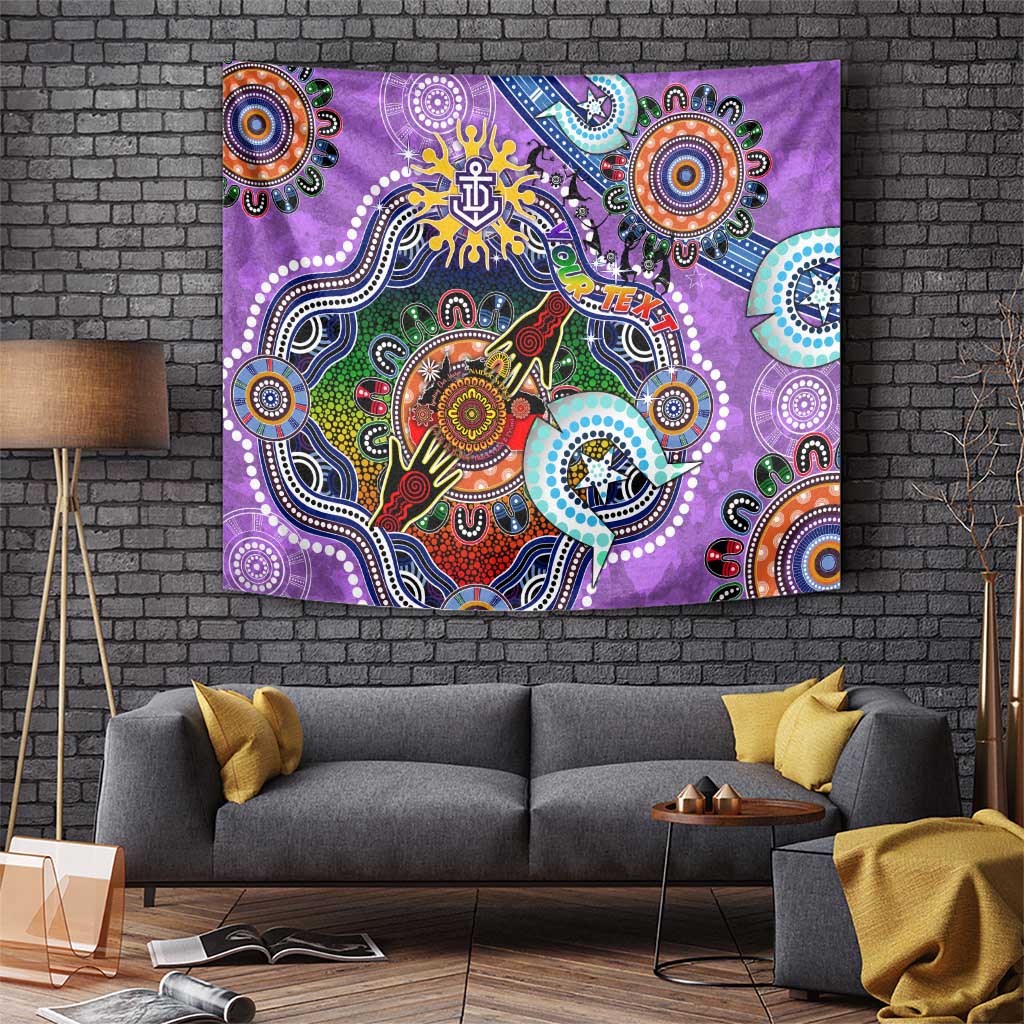 Custom NAIDOC Week 2024 Fremantle Dockers Freo Tapestry Australia Aboriginal Dot Painting