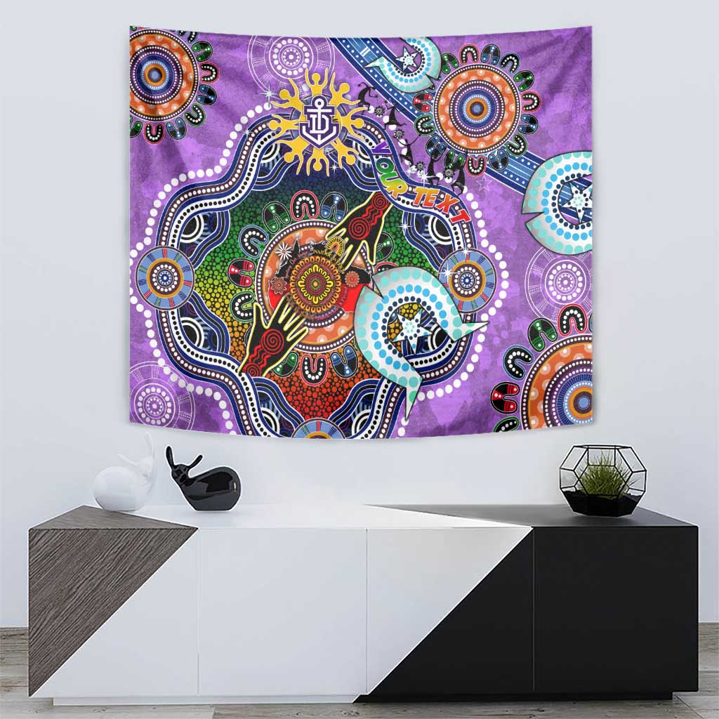 Custom NAIDOC Week 2024 Fremantle Dockers Freo Tapestry Australia Aboriginal Dot Painting
