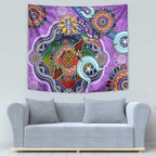 Custom NAIDOC Week 2024 Fremantle Dockers Freo Tapestry Australia Aboriginal Dot Painting