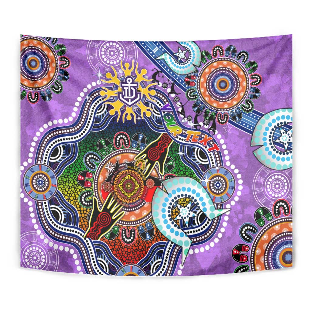 Custom NAIDOC Week 2024 Fremantle Dockers Freo Tapestry Australia Aboriginal Dot Painting