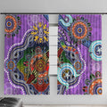 Custom NAIDOC Week 2024 Fremantle Dockers Freo Window Curtain Australia Aboriginal Dot Painting