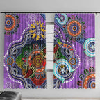 Custom NAIDOC Week 2024 Fremantle Dockers Freo Window Curtain Australia Aboriginal Dot Painting