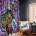 Custom NAIDOC Week 2024 Fremantle Dockers Freo Window Curtain Australia Aboriginal Dot Painting