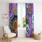 Custom NAIDOC Week 2024 Fremantle Dockers Freo Window Curtain Australia Aboriginal Dot Painting