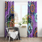 Custom NAIDOC Week 2024 Fremantle Dockers Freo Window Curtain Australia Aboriginal Dot Painting