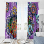 Custom NAIDOC Week 2024 Fremantle Dockers Freo Window Curtain Australia Aboriginal Dot Painting