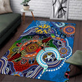 Custom NAIDOC Week 2024 Geelong Cats Area Rug Australia Aboriginal Dot Painting