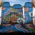 Custom NAIDOC Week 2024 Geelong Cats Back Car Seat Cover Australia Aboriginal Dot Painting