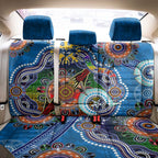 Custom NAIDOC Week 2024 Geelong Cats Back Car Seat Cover Australia Aboriginal Dot Painting