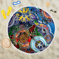 Custom NAIDOC Week 2024 Geelong Cats Beach Blanket Australia Aboriginal Dot Painting