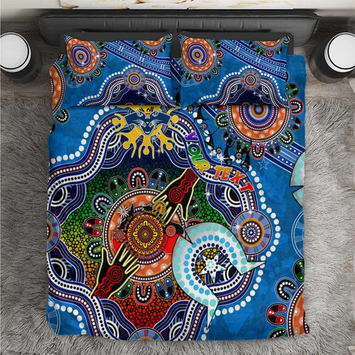 Custom NAIDOC Week 2024 Geelong Cats Bedding Set Australia Aboriginal Dot Painting