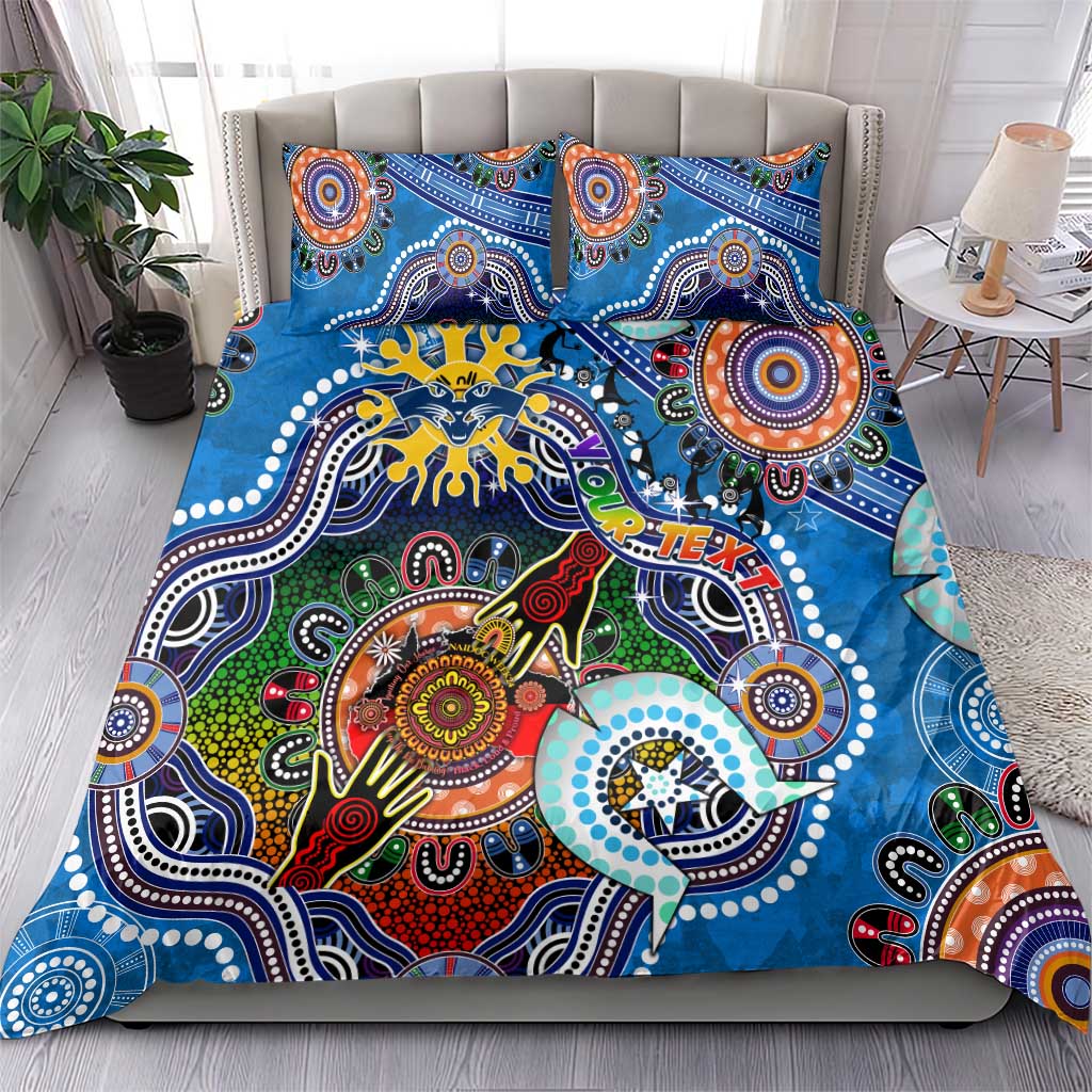 Custom NAIDOC Week 2024 Geelong Cats Bedding Set Australia Aboriginal Dot Painting