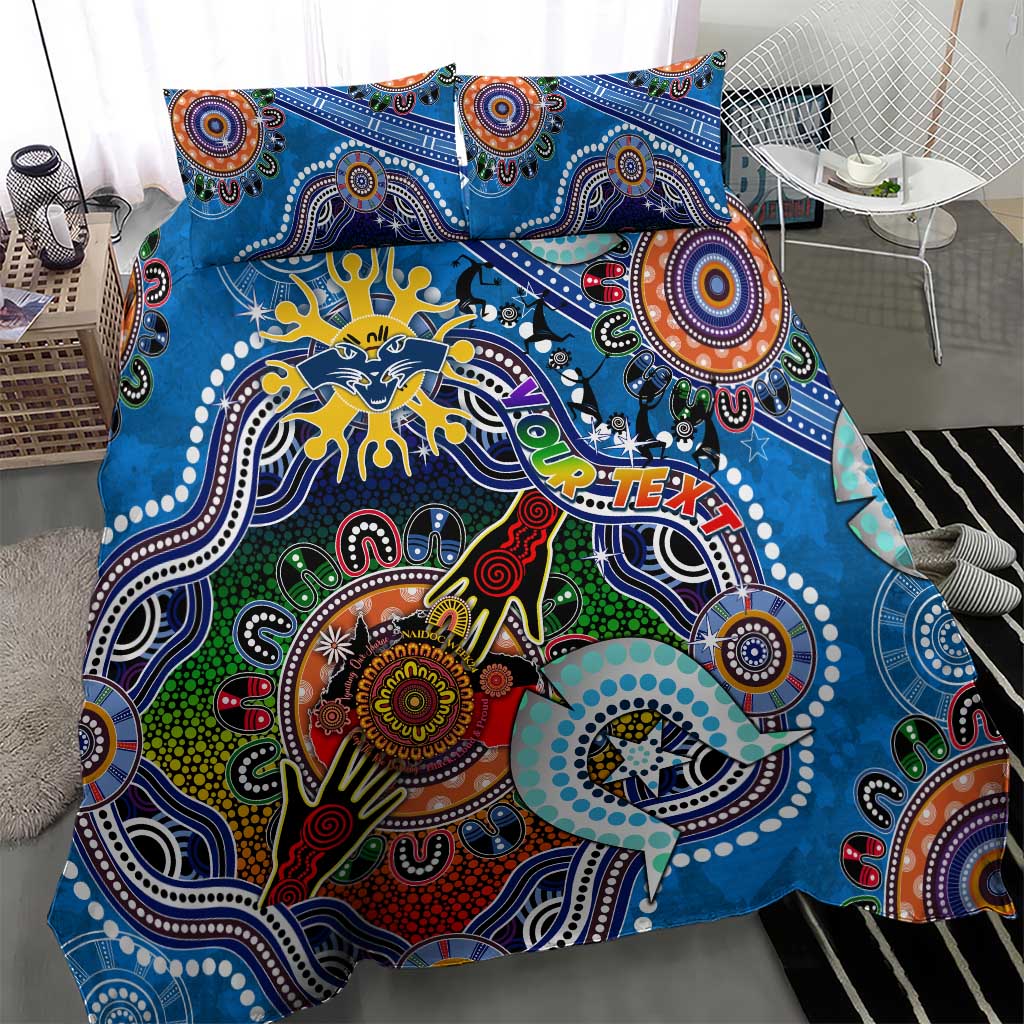 Custom NAIDOC Week 2024 Geelong Cats Bedding Set Australia Aboriginal Dot Painting