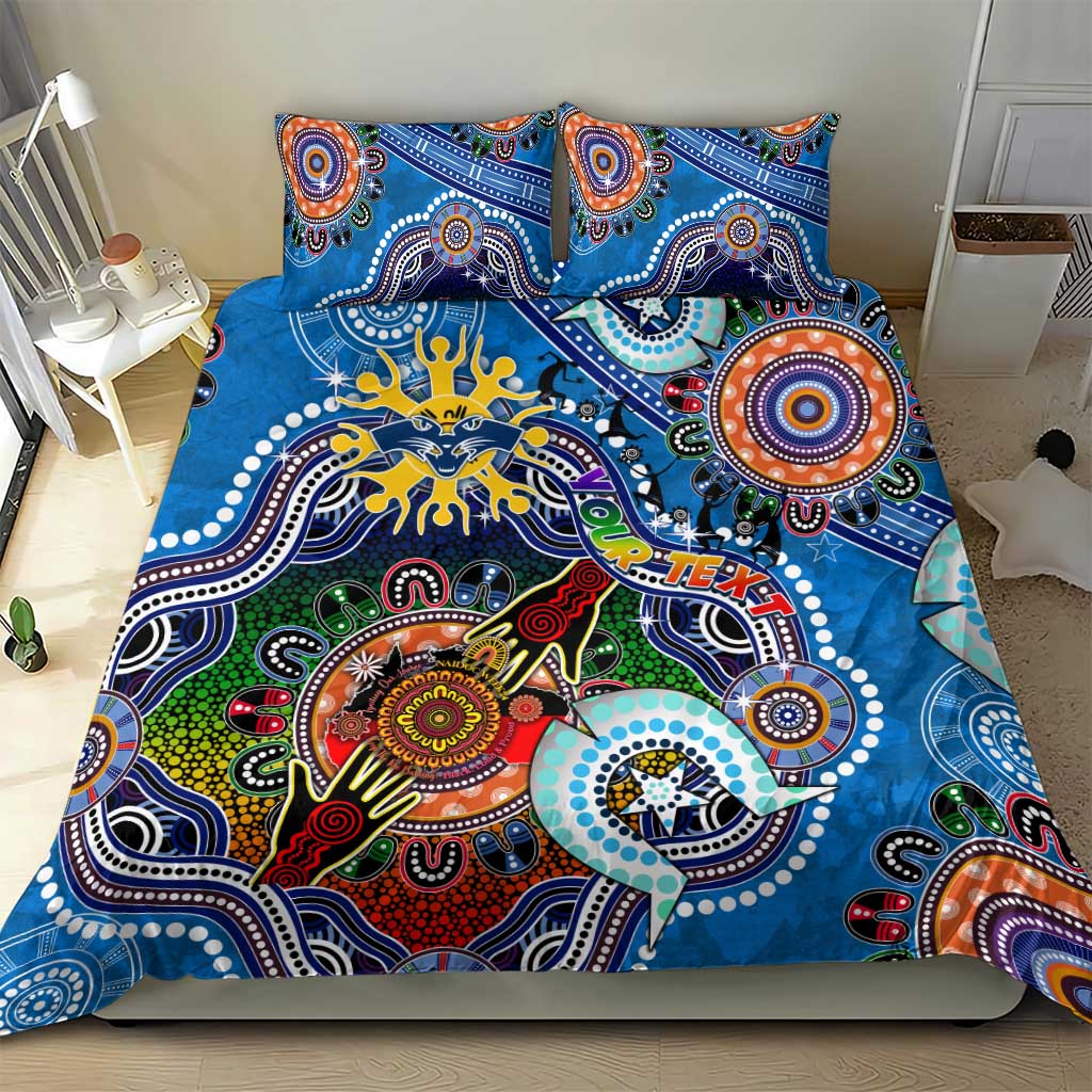 Custom NAIDOC Week 2024 Geelong Cats Bedding Set Australia Aboriginal Dot Painting