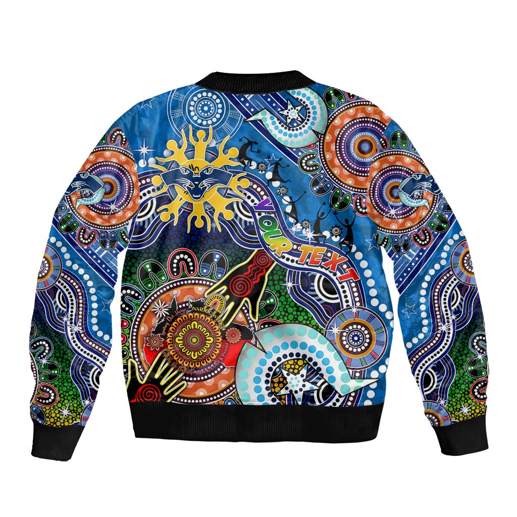 Custom NAIDOC Week 2024 Geelong Cats Bomber Jacket Australia Aboriginal Dot Painting