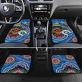 Custom NAIDOC Week 2024 Geelong Cats Car Mats Australia Aboriginal Dot Painting