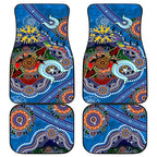 Custom NAIDOC Week 2024 Geelong Cats Car Mats Australia Aboriginal Dot Painting