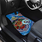 Custom NAIDOC Week 2024 Geelong Cats Car Mats Australia Aboriginal Dot Painting
