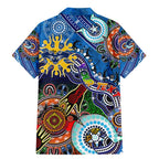 Custom NAIDOC Week 2024 Geelong Cats Family Matching Mermaid Dress and Hawaiian Shirt Australia Aboriginal Dot Painting