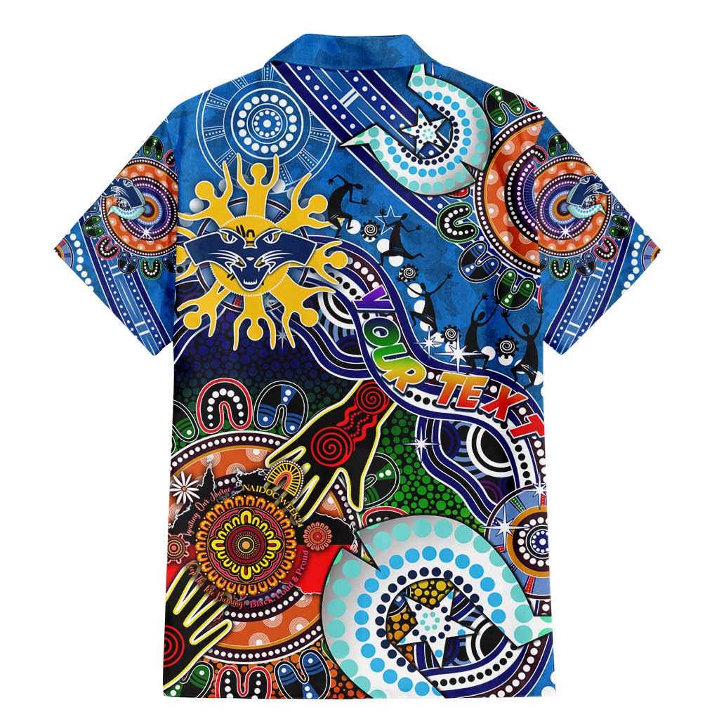 Custom NAIDOC Week 2024 Geelong Cats Family Matching Mermaid Dress and Hawaiian Shirt Australia Aboriginal Dot Painting