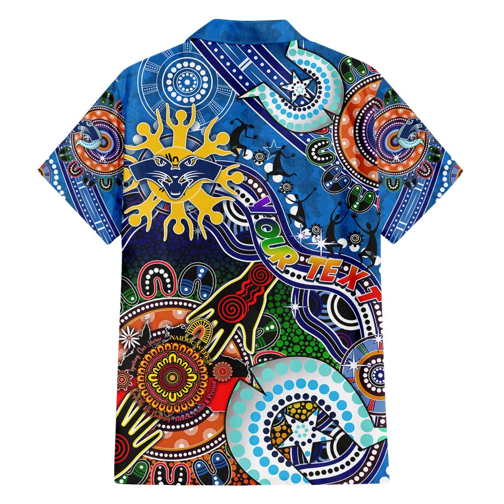 Custom NAIDOC Week 2024 Geelong Cats Family Matching Tank Maxi Dress and Hawaiian Shirt Australia Aboriginal Dot Painting