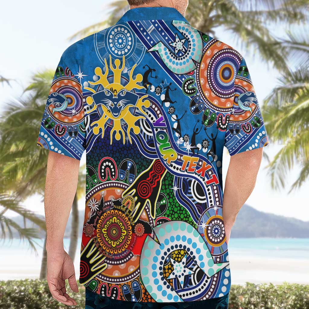 Custom NAIDOC Week 2024 Geelong Cats Hawaiian Shirt Australia Aboriginal Dot Painting