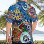 Custom NAIDOC Week 2024 Geelong Cats Hawaiian Shirt Australia Aboriginal Dot Painting